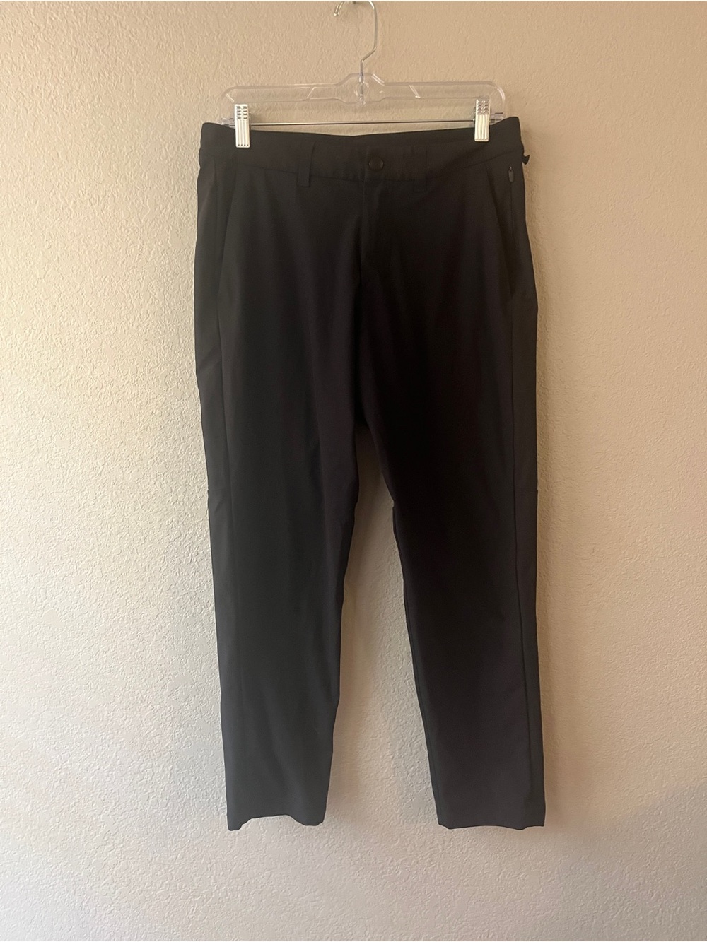 Lululemon Commission Warpstream Men's Black Dress Pants Classic Straight Fit 31